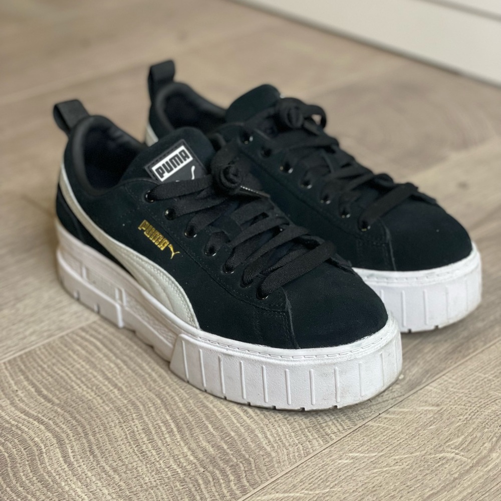 Puma Womens Mayze Casual Platform Shoes